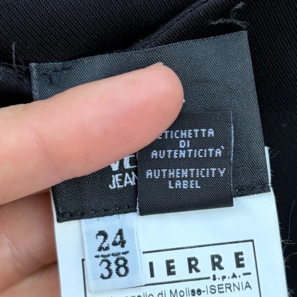 Versace Jeans Couture VTG 90s Y2K Little Black Dress w/ Pleated Skirt SZ 0/2 XS - Picture 8 of 10